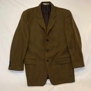 Joseph Abboud Nordstrom 100% Wool Brown Jacket Sport Coat Size 42L